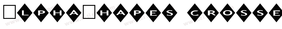 AlphaShapes crosses 2字体转换